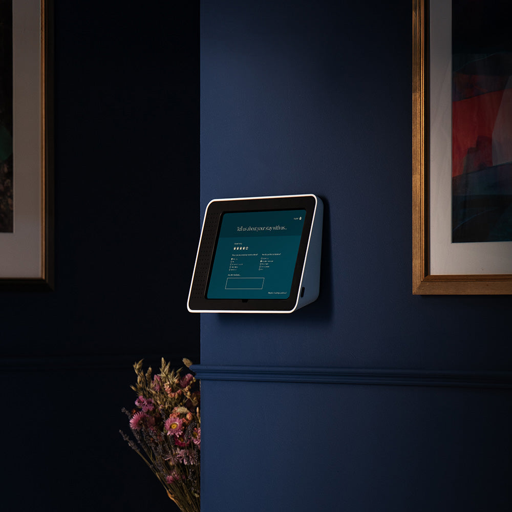 Bouncepad Link Tablet Wall Mount Black in white