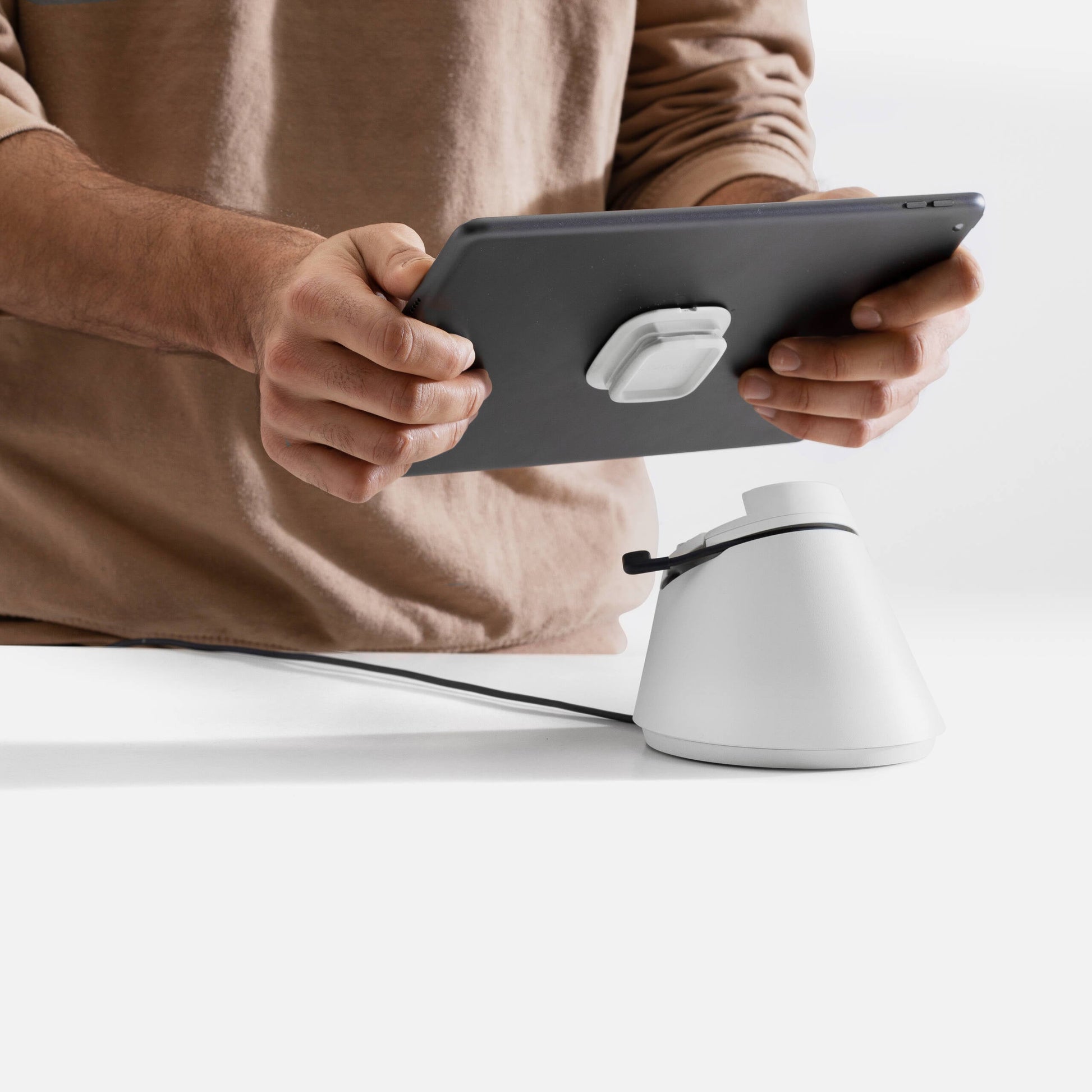 Bouncepad Click Tablet Desk Mount White