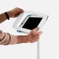 Bouncepad Original Floorstanding Slim Tablet Floor Stand in white
