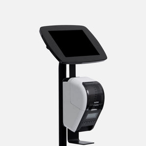 Bouncepad Original Elevate + Brother Printer Mount Tablet Floor Stand in black