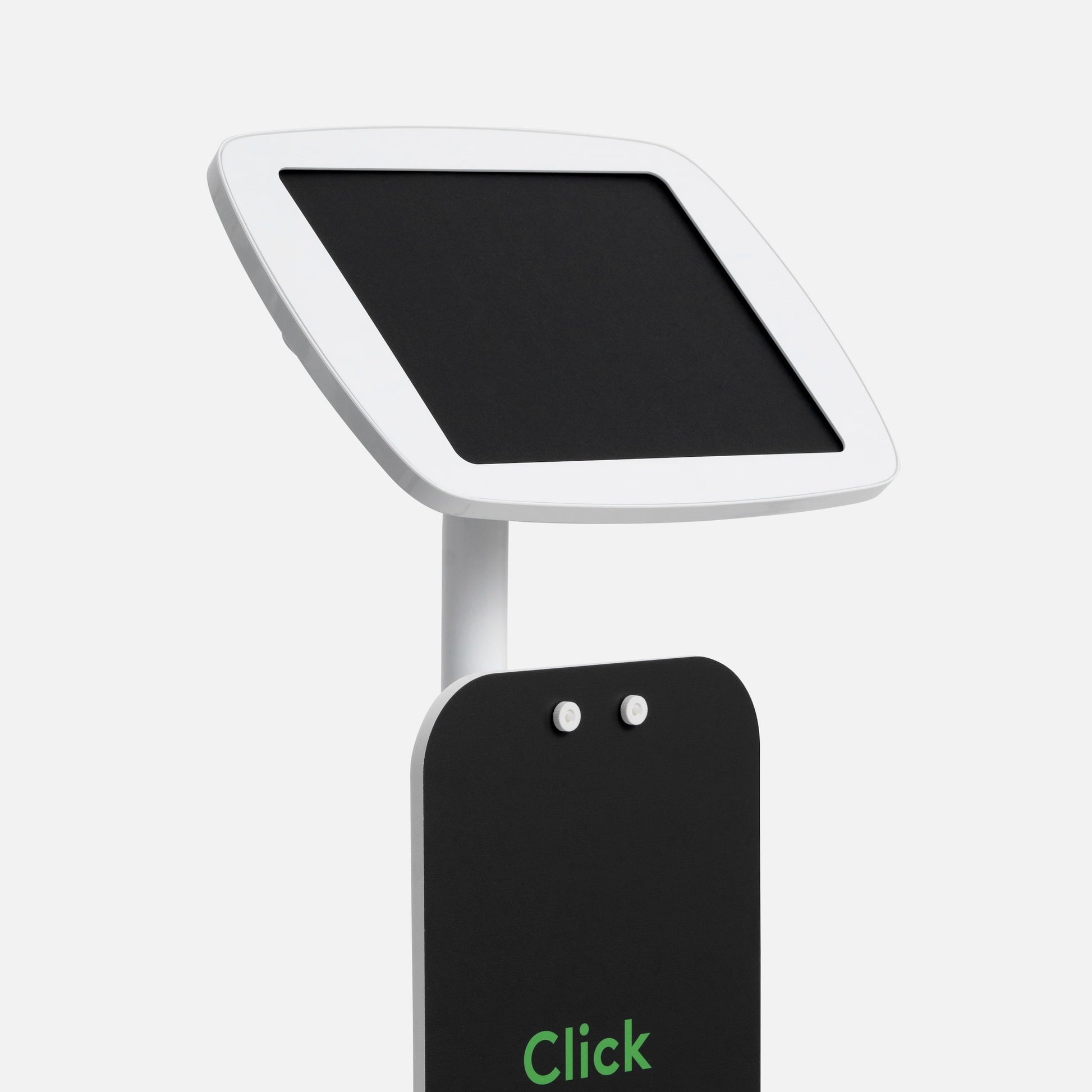 Bouncepad Original Floorstanding + Front Board Tablet Floor Stand in white