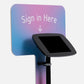 Bouncepad Original Floorstanding + Placard Board Tablet Floor Stand in black