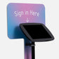 Bouncepad Original Floorstanding + Placard Board Tablet Floor Stand in black