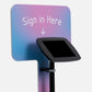 Bouncepad Original Floorstanding + Placard Board Tablet Floor Stand in black