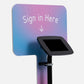 Bouncepad Original Elevate + Branding Board Tablet Floor Stand in black
