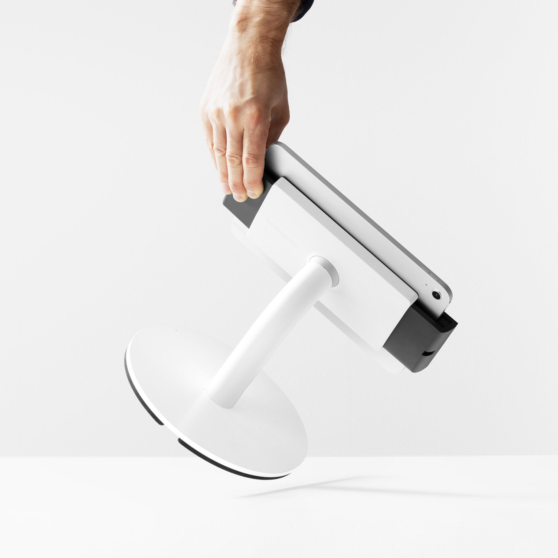 Bouncepad Clip Counter 60 Tablet Stand in white