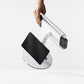 Bouncepad Clip Counter Twin Tablet Stand in white, front view