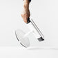 Bouncepad Clip Counter Twist-Mini Tablet Stand in white, front view