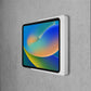 Displine Companion Wall Home iPad Wall Mount for iPad 10th generation 10.9-inch and iPad 11th generation A16 11-inch, in white, side view, on concrete wall