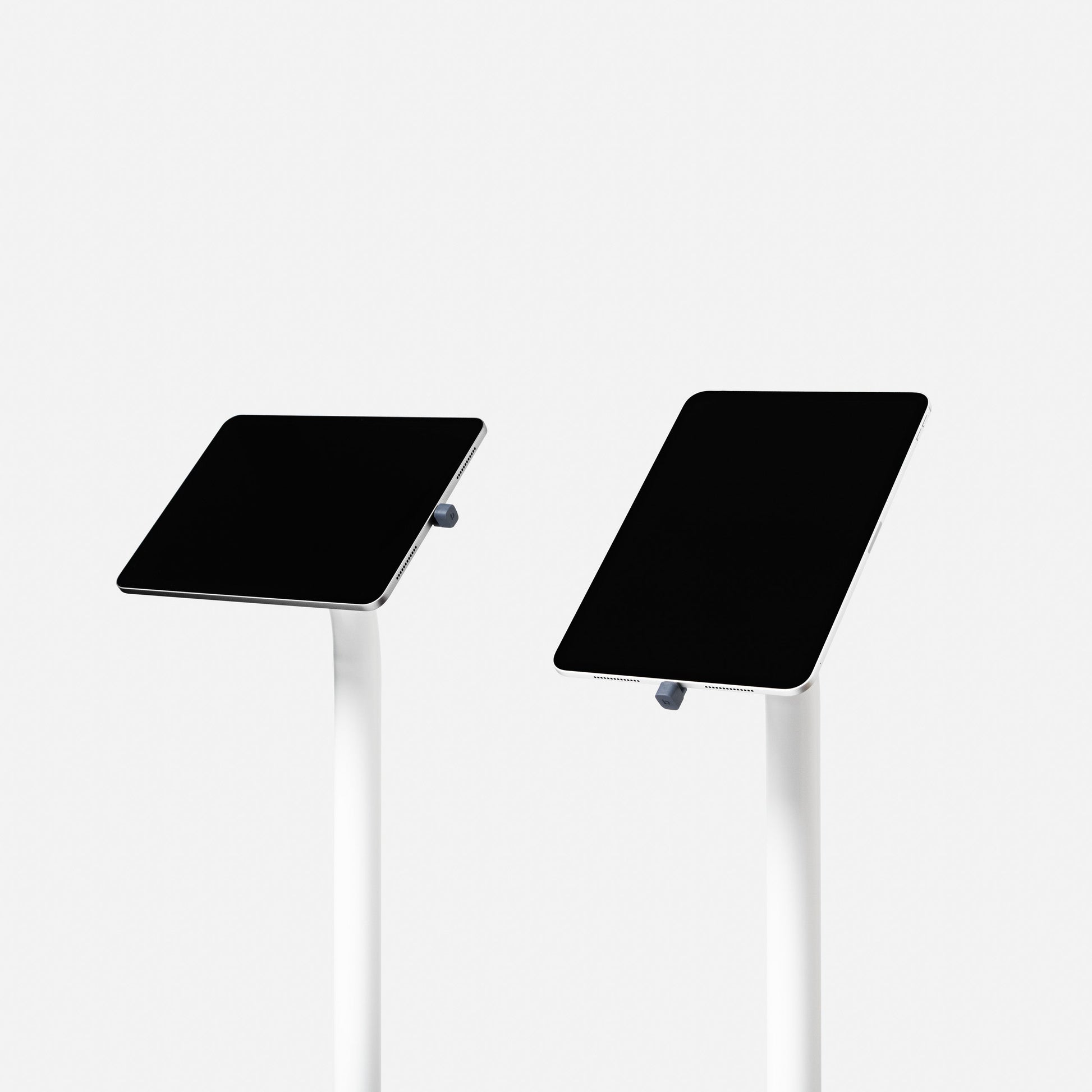 Bouncepad Core Floorstanding Tablet Floor Stand in white