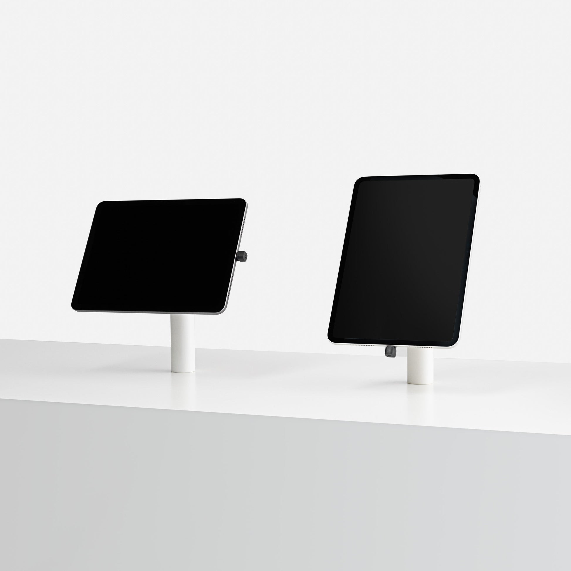 Bouncepad Core Static 60 Tablet Desk Mount in white