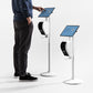Bouncepad Core Elevate + Brother Printer Mount Tablet Floor Stand in white
