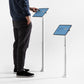 Bouncepad Core Elevate Slim Tablet Floor Stand in white