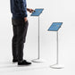 Bouncepad Core Elevate Tablet Floor Stand in white