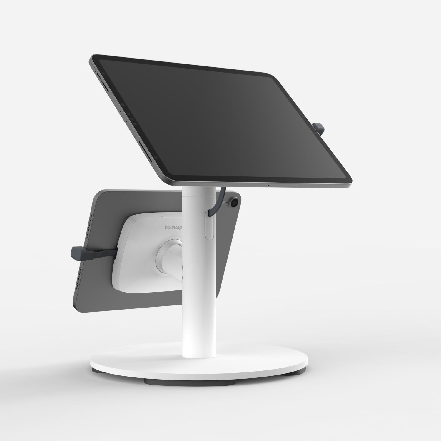 Bouncepad Core Counter Twin Tablet Stand in white