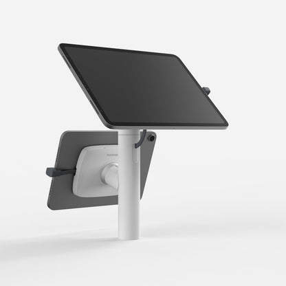 Bouncepad Core Twin Tablet Desk Mount in white