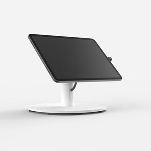 Bouncepad Core Counter Twist-Mini Tablet Stand in white