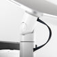 Bouncepad Core Twin Tablet Desk Mount in white, cable management, detail view