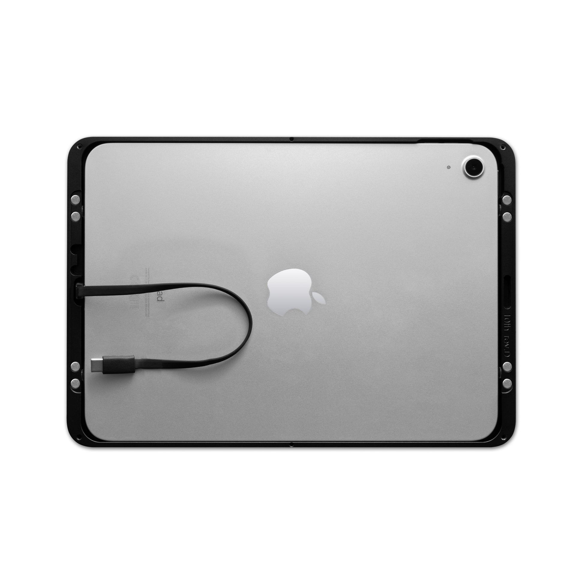 Displine Dame Wall 2.0 Premium iPad Wall Mount for iPad 10th generation 10.9-inch and iPad 11th generation A16 11-inch, in black, rear view