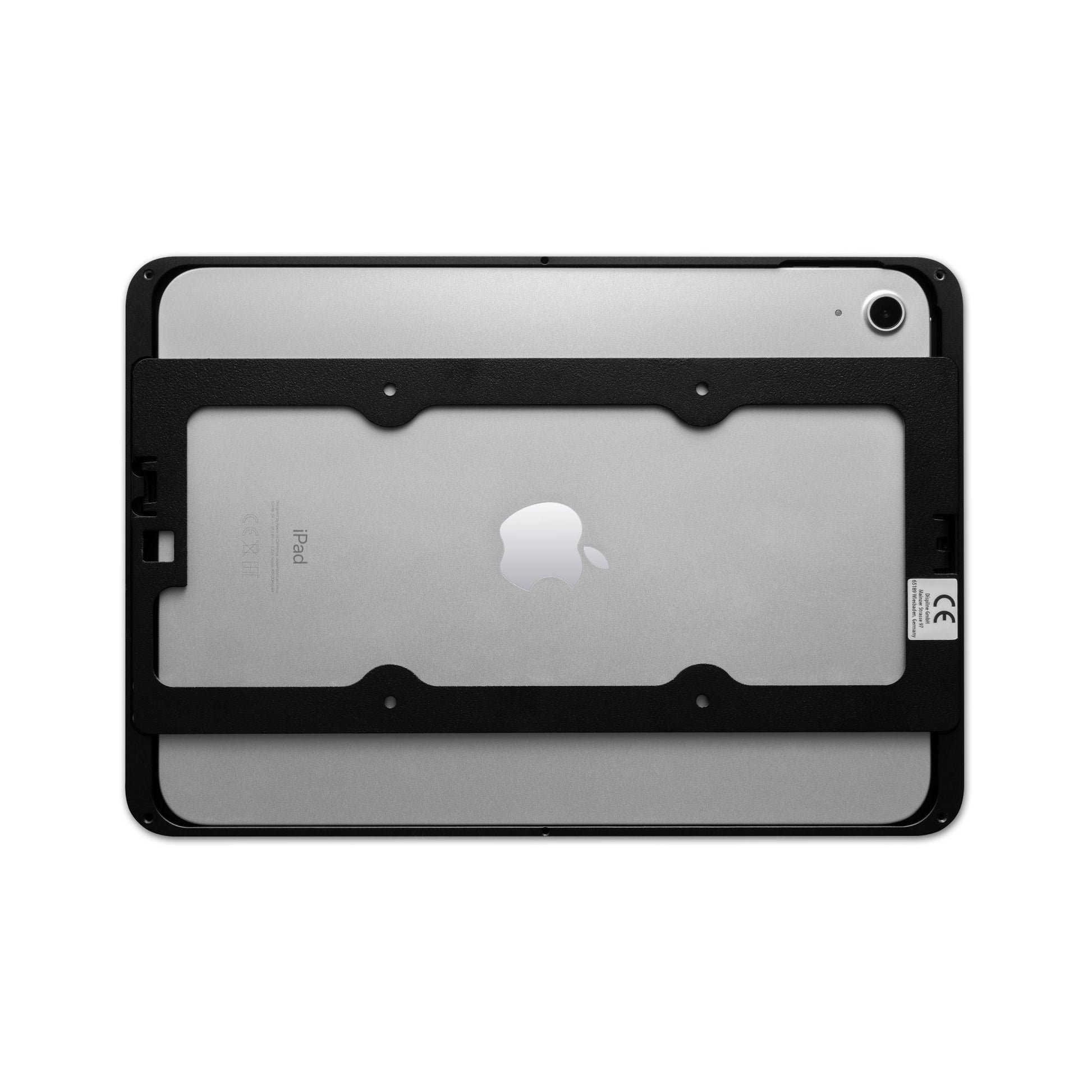 Displine Dame Wall 2.0 Premium iPad Wall Mount for iPad 10th generation 10.9-inch and iPad 11th generation A16 11-inch, in black, rear view