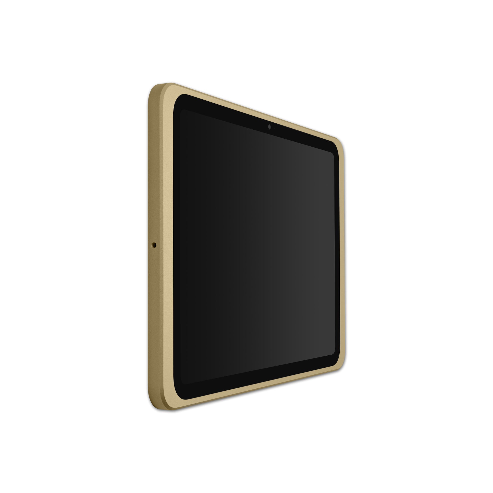 Displine Dame Wall 2.0 Premium iPad Wall Mount for iPad 10th generation 10.9-inch and iPad 11th generation A16 11-inch, in gold, side view