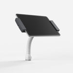 Bouncepad Clip Flex Tablet Desk Mount in white