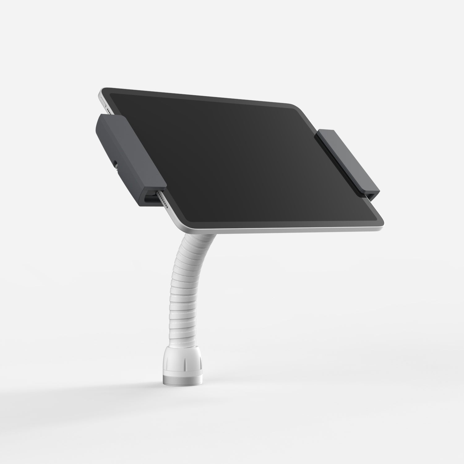 Bouncepad Clip Flex Tablet Desk Mount in white