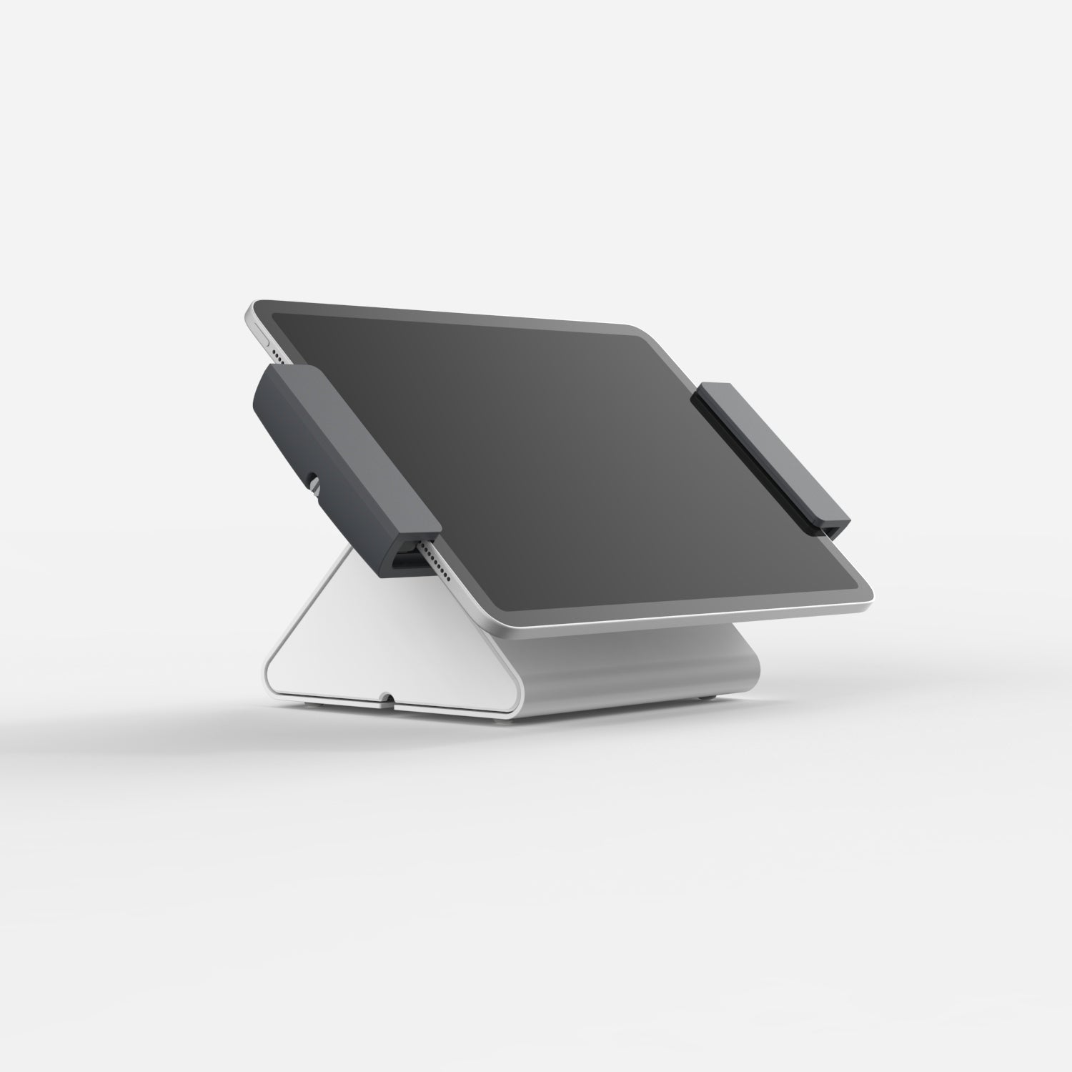 Bouncepad Clip Flip Tablet Stand in white