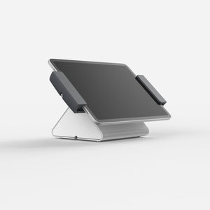 Bouncepad Clip Flip Tablet Stand in white