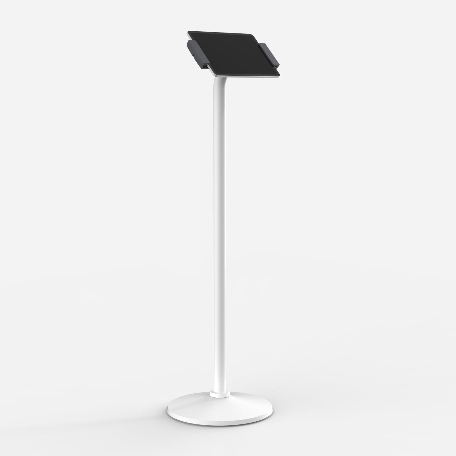 Bouncepad Clip Floorstanding Tablet Floor Stand in white