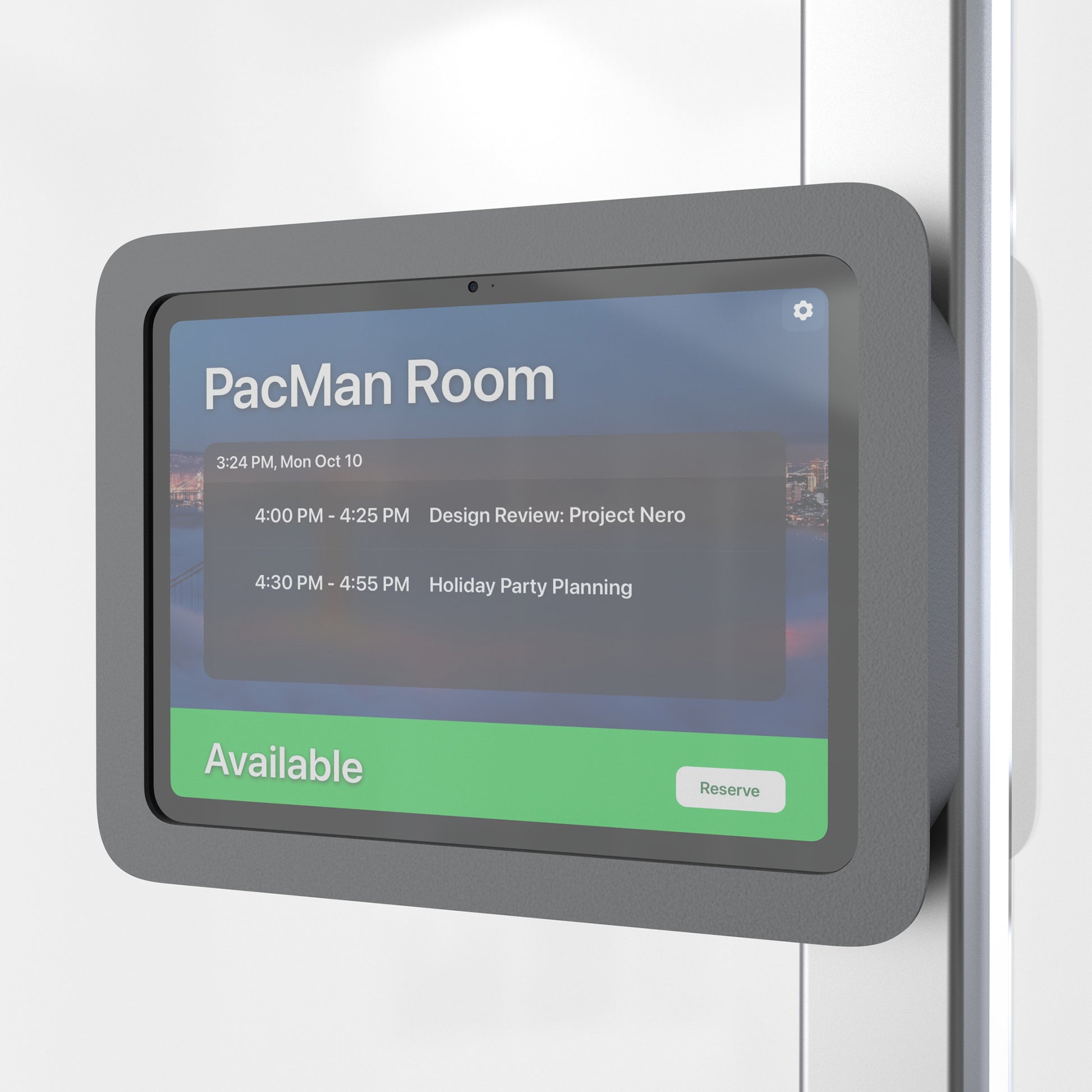 Room Scheduler Front Mount for iPad