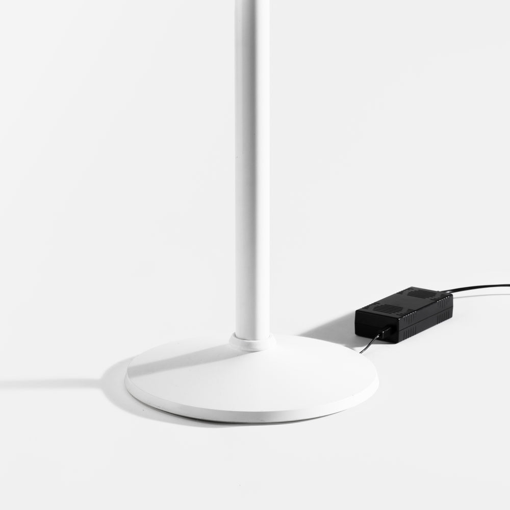 Bouncepad Core Elevate + Brother Printer Mount Tablet Floor Stand in white, cable management
