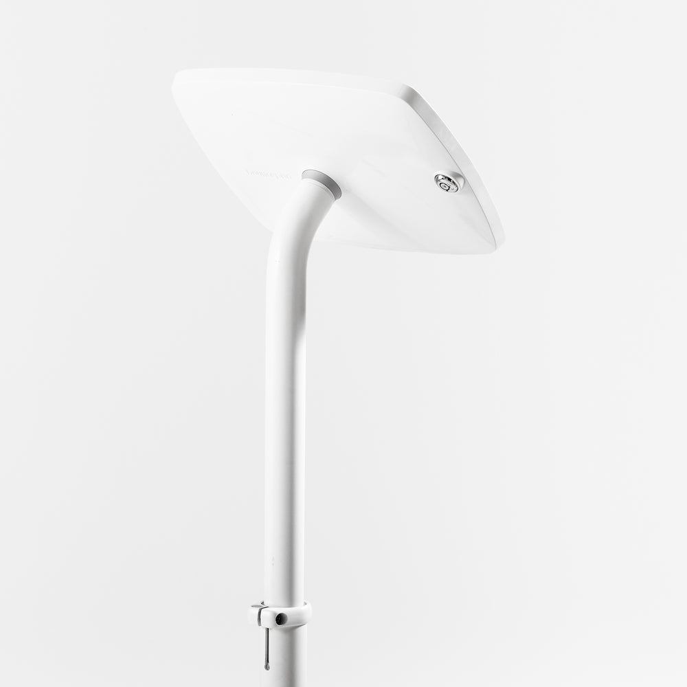 Bouncepad Original Elevate Slim Tablet Floor Stand in white