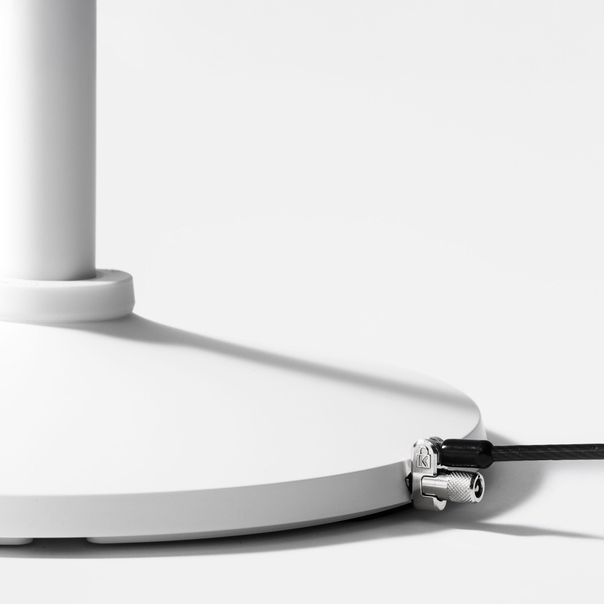 Bouncepad Clip Floorstanding + Brother Printer Mount Tablet Floor Stand in white