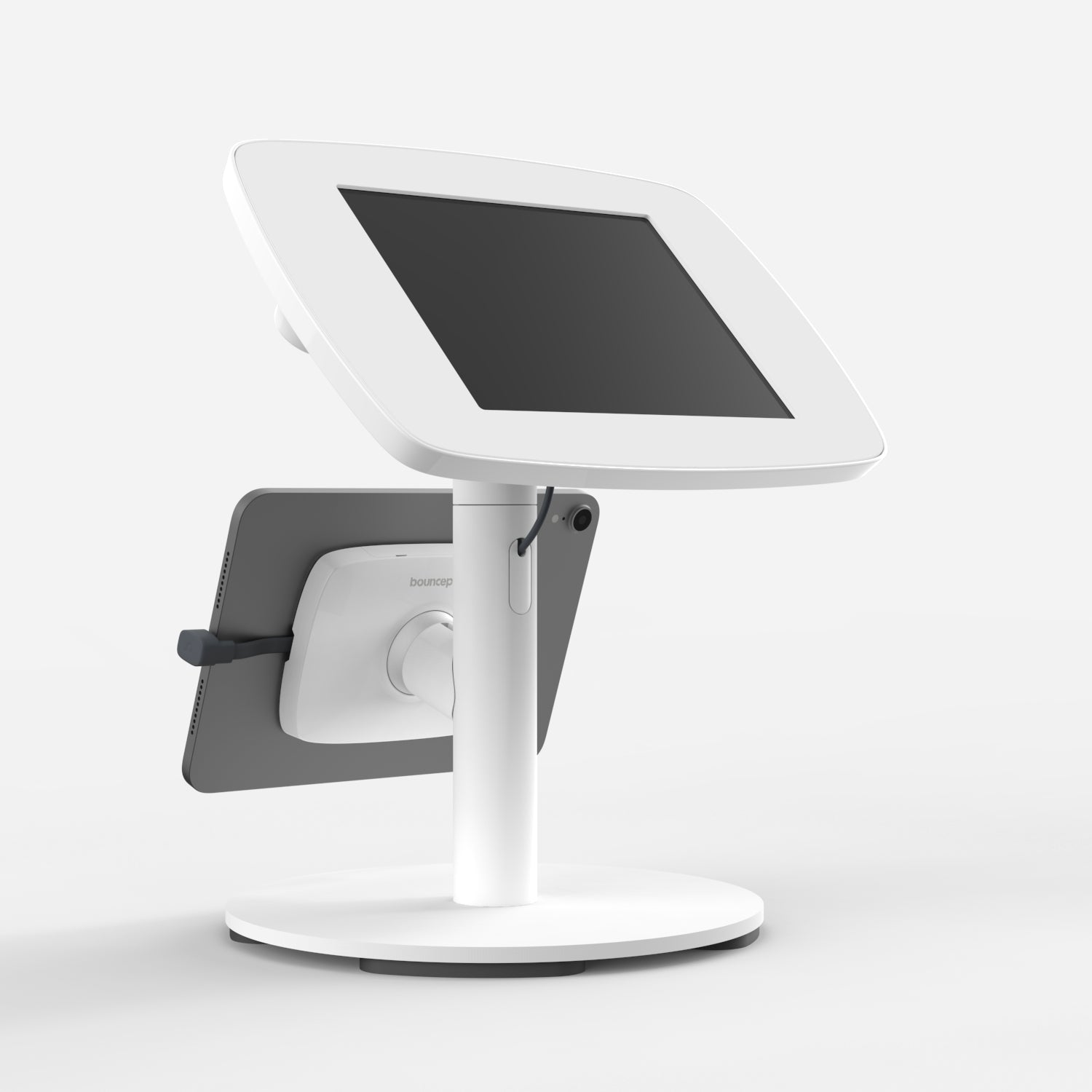 Bouncepad Original Counter Twin Tablet Stand in white