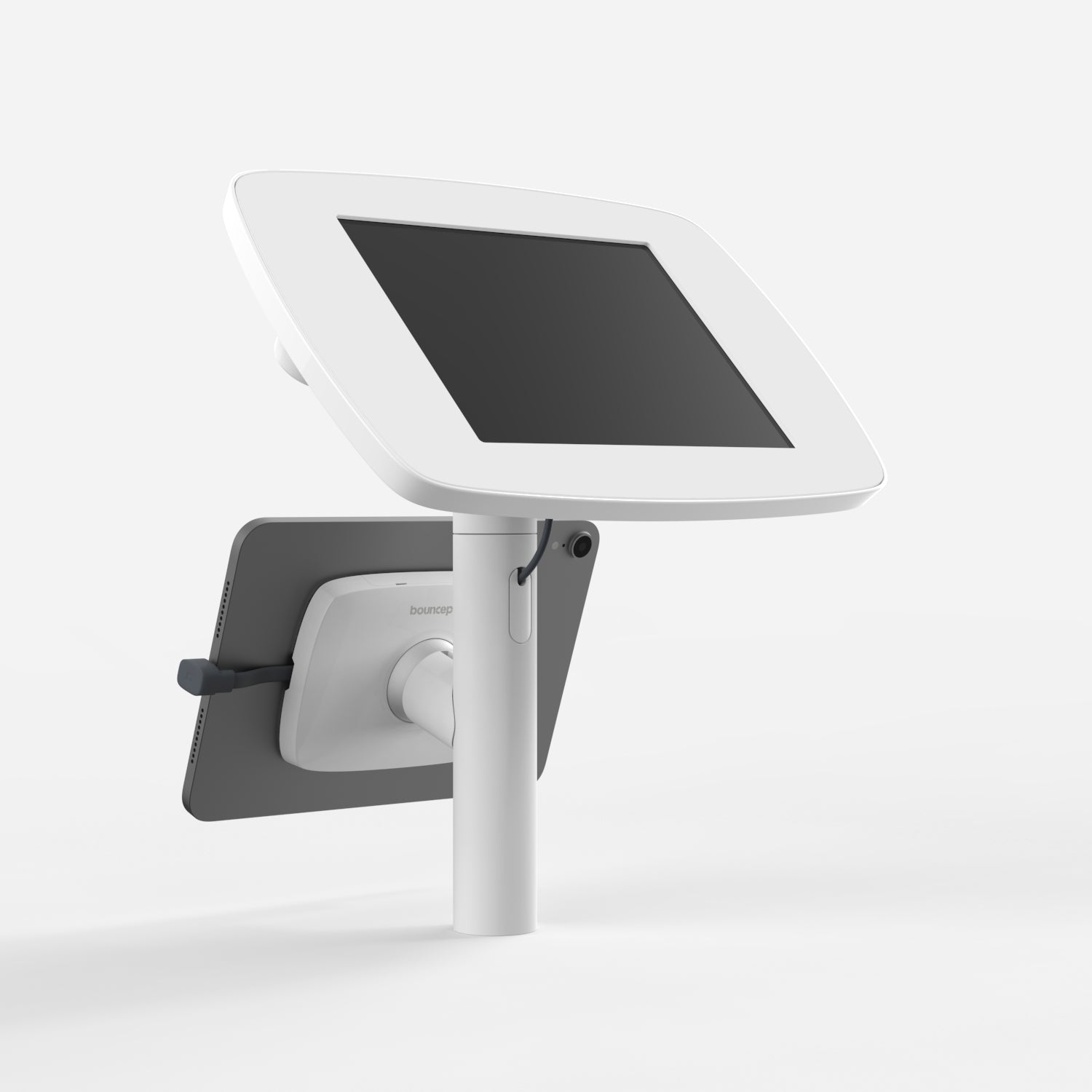 Bouncepad Original Twin Tablet Desk Mount in white