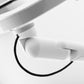 Bouncepad Original Reach Tablet Wall Mount in white, cable management, detail view