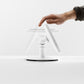 Bouncepad Original Counter Twist-Mini Tablet Stand in white, tilt and flip feature