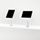 Bouncepad Original Twist Tablet Desk Mount in white, portrait and landscape orientation