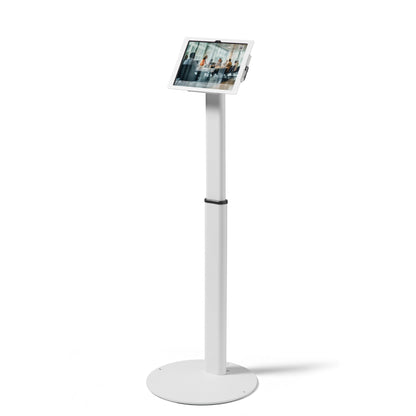 Tabdoq Lite Tablet Floor Stand Compatible with Apple iPads for iPad 10th generation 10.9-inch and iPad 11th generation A16 11-inch, in white, front view