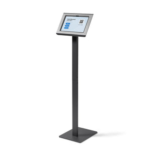 Tabdoq Tablet Floor Stand Compatible with Samsung Tablets for Samsung Galaxy TAB A9 and TAB A11, in black, front view