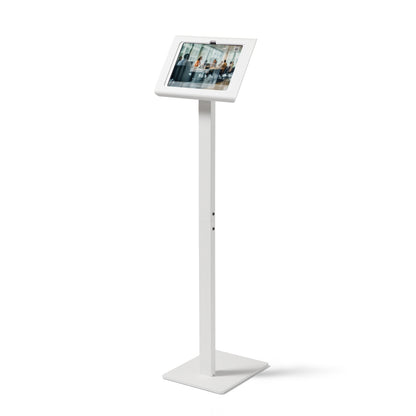 Tabdoq Tablet Floor Stand Compatible with Apple iPads for iPad 10th generation 10.9-inch and iPad 11th generation A16 11-inch, in white, front view