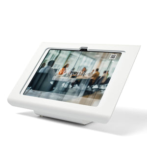 Tabdoq Freestanding Tablet Stand Compatible with Apple iPads for iPad 10th generation 10.9-inch and iPad 11th generation A16 11-inch, in white, front view