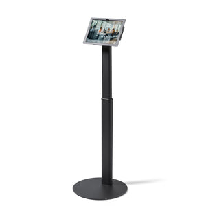 Tabdoq Lite Tablet Floor Stand Compatible with Apple iPads for iPad 10th generation 10.9-inch and iPad 11th generation A16 11-inch, in black, front view