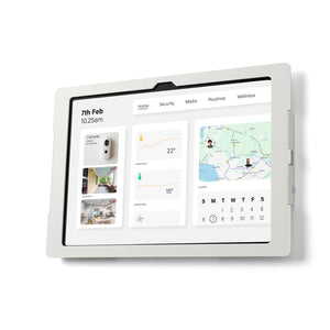 Tabdoq Lite Tablet Wall Mount Compatible with Apple iPads for iPad 10th generation 10.9-inch and iPad 11th generation A16 11-inch, in white, front view