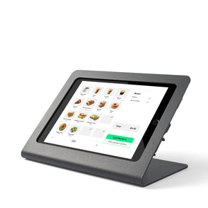Tabdoq POS Tablet Stand Compatible with iPad 7th, 8th and 9th Gen for iPad 10.2-inch, in black, front view