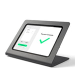 Tabdoq POS Tablet Stand Compatible with iPad 10th and 11th Gen for iPad 10th generation 10.9-inch and iPad 11th generation A16 11-inch, in black, front view