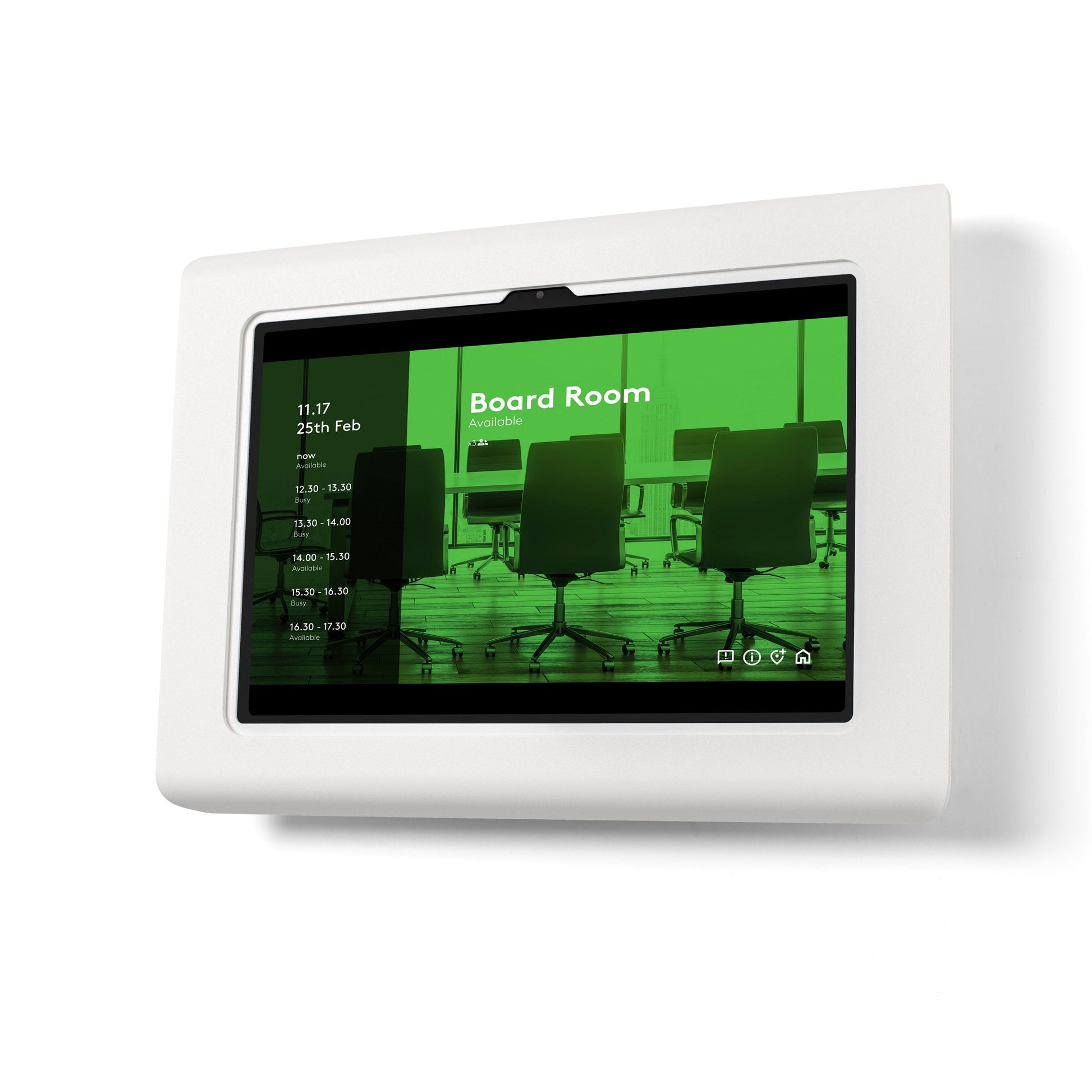 Tabdoq Tablet Wall Mount Compatible with Samsung Tablets for Samsung Galaxy TAB A9 and TAB A11, in white, front view