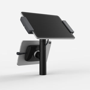 Bouncepad Clip Twin Tablet Desk Mount in black