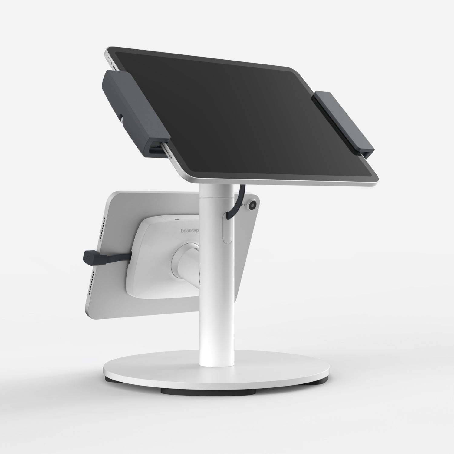 Bouncepad Clip Counter Twin Tablet Stand in white